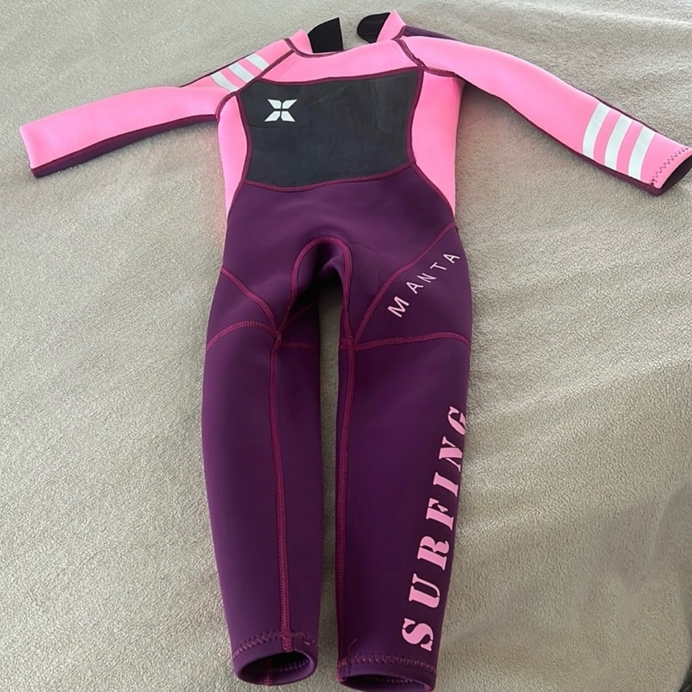 Kids Pink and Purple Wetsuit